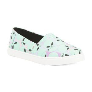 Toms Glow In The Dark Alien Slip On Shoes NIB
